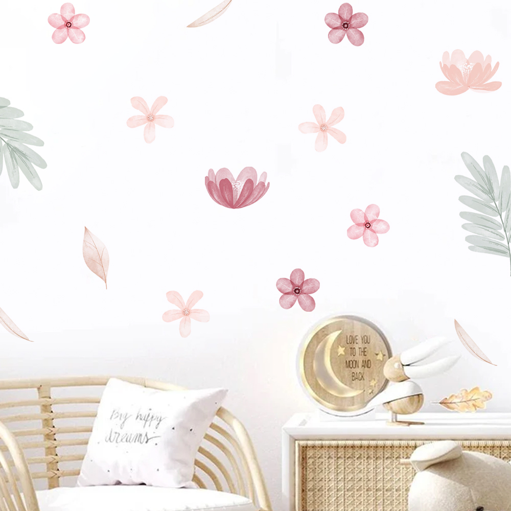 Boho Leaves Botanical DIY Wall - đánh giá và giá Baby Nursery Decor Girl