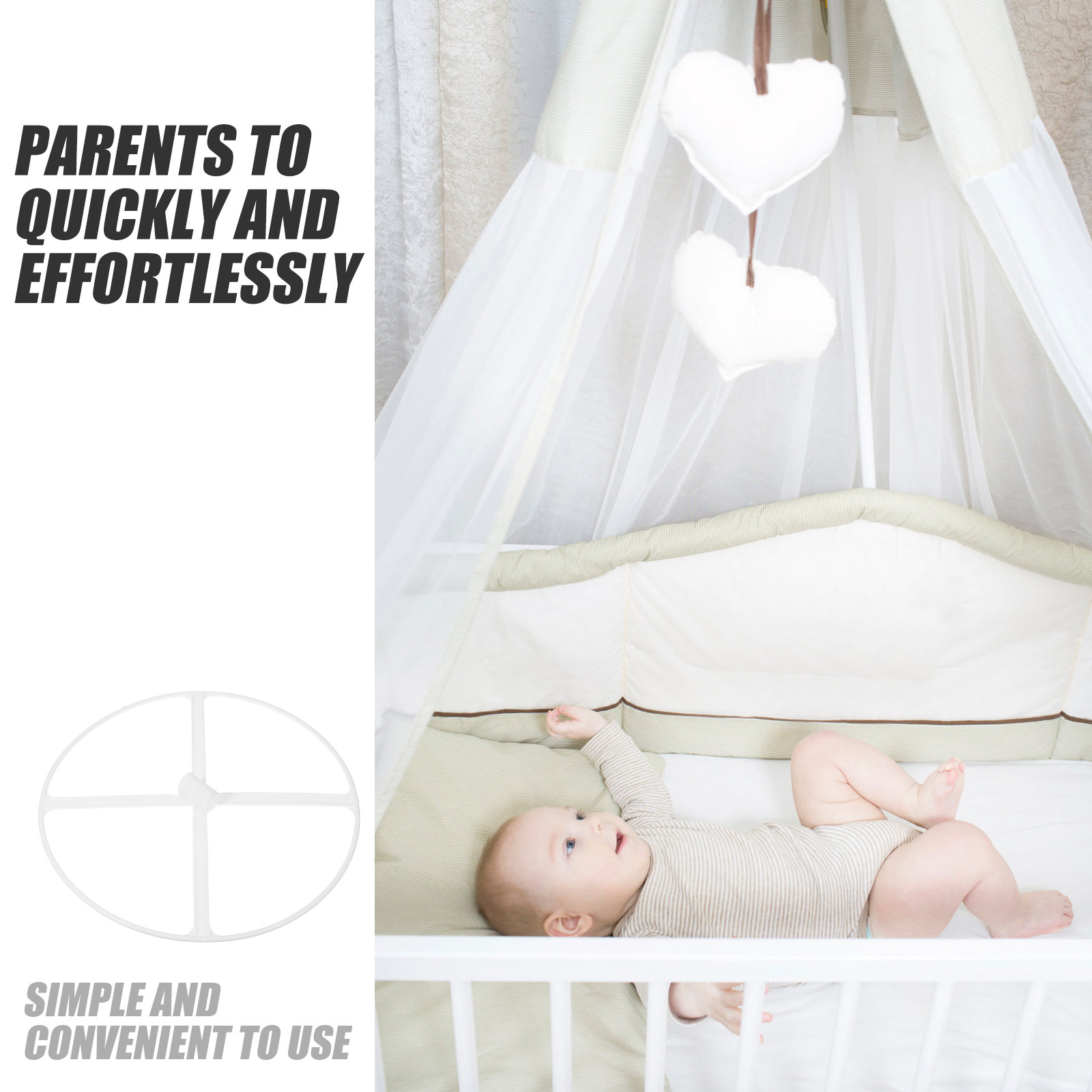 Baby Bed Net Frame Universal C - đánh giá và giá Baby Nursery Frames