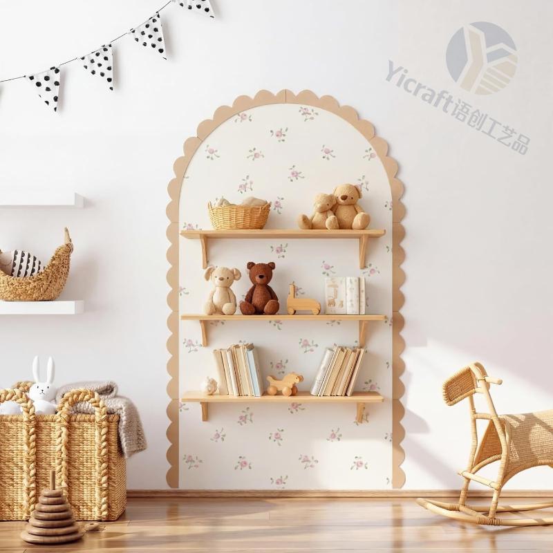 Wood Wall Arch Decor DIY Unfin - đánh giá và giá Baby Nursery Frames